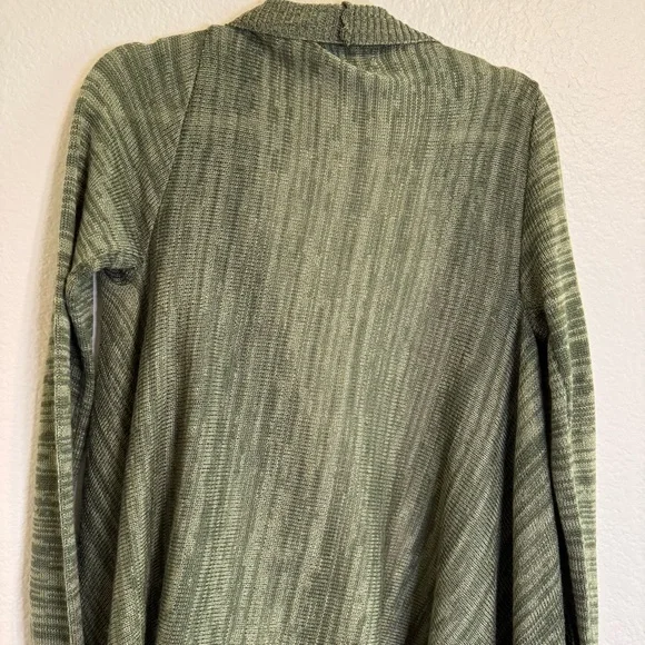 Altar'd State Sage Green Knit Cardigan with Fringe and Pockets - S - Picture 12 of 14